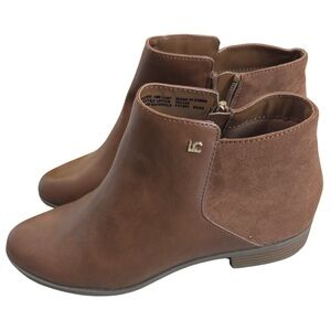 NWT - Liz Claiborne “Roycen” Ankle Boots in Cognac sz 9.5